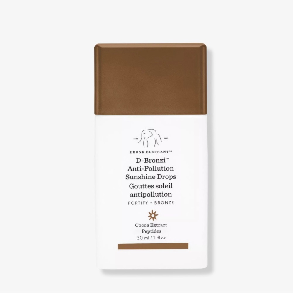 Drunk Elephant D-Bronzi Anti-Pollution Bronzing Drops with Peptides. NEW